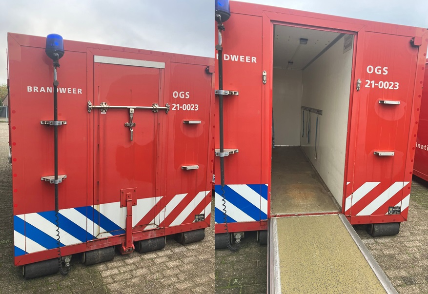 Haakarmcontainer + 9kva aggregaat
